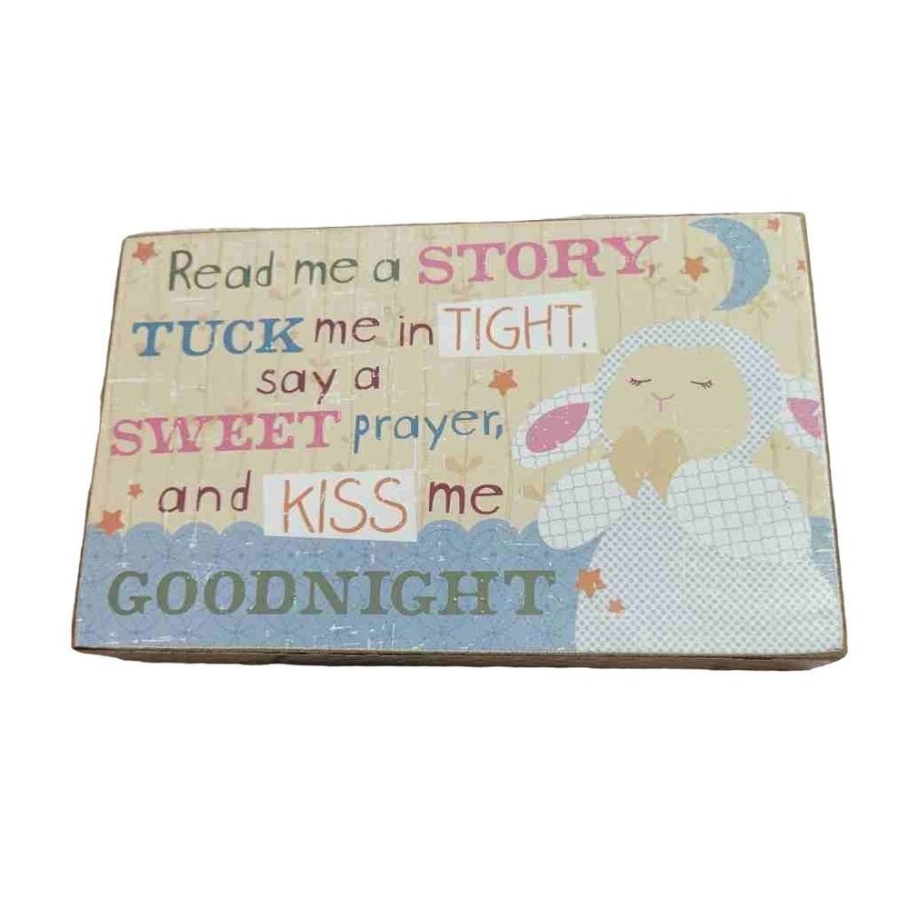 Praying lamb wall art 8x5"